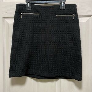 LAUNDRY | By Shelli Segal | Los Angeles |Black | Quilted | Mini | Skirt | Size 8